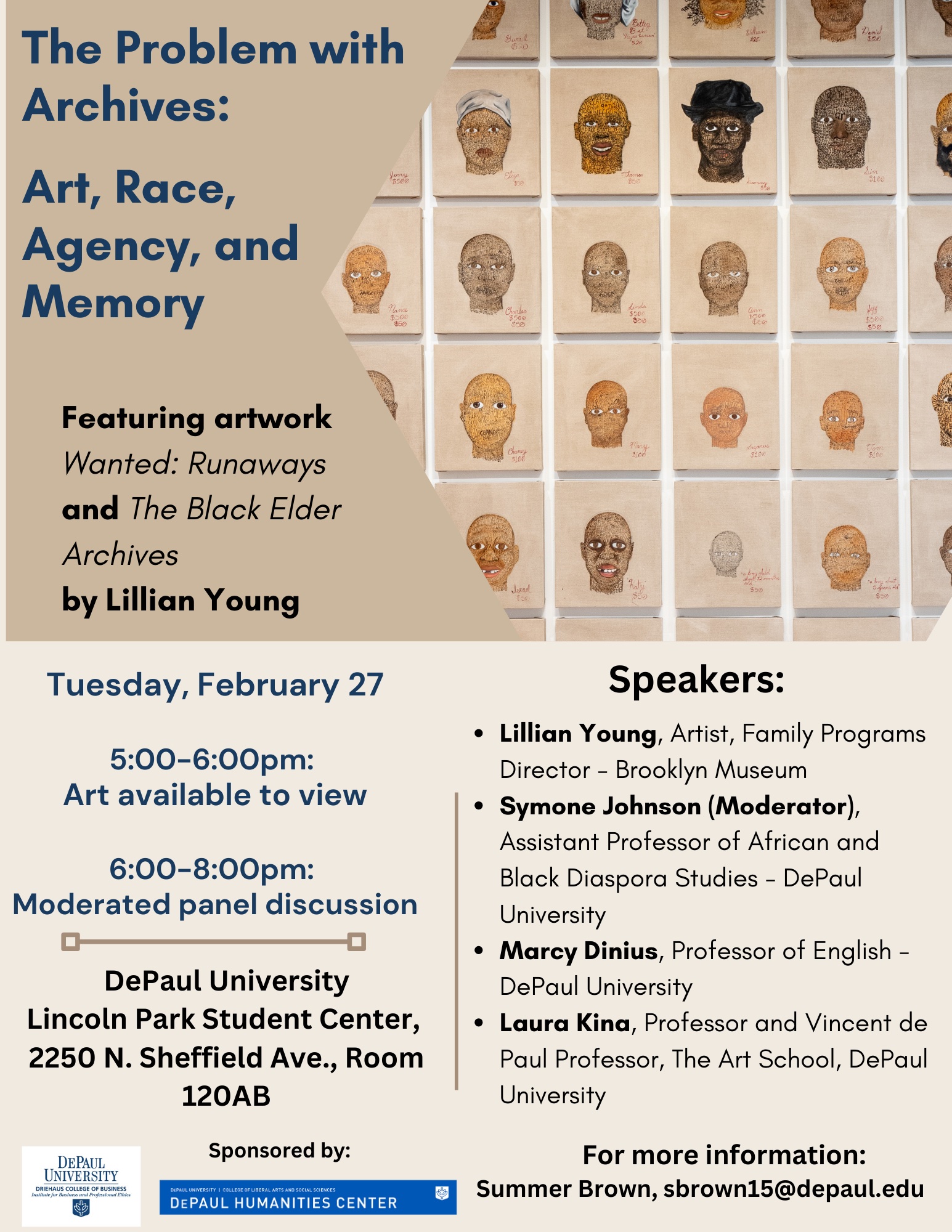 DePaul Feb 27, 2024 “The Problem with Archives: Art, Race, Agency, and Memory”